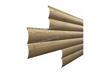 Металлический сайдинг Металл Профиль Woodstock Трапеция, 0.5 ECOSTEEL, сосна