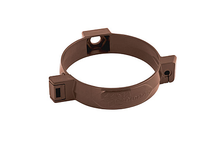 Хомут трубы ПВХ Стандарт Альта Профиль, D74 мм, коричневый