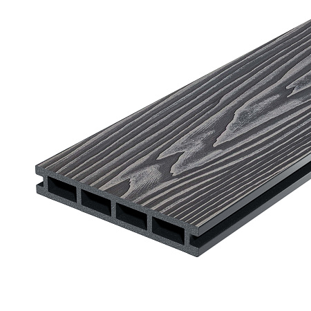 Террасная доска CM Decking Country, 3000x150x24 мм, графит (Жженый кедр)