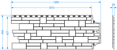 Фасадные панели Docke PREMIUM Stern, 1073х427 мм,  антик