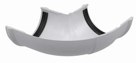 Угол желоба регулируемый 90°-150° ПВХ Технониколь ПВХ, белый