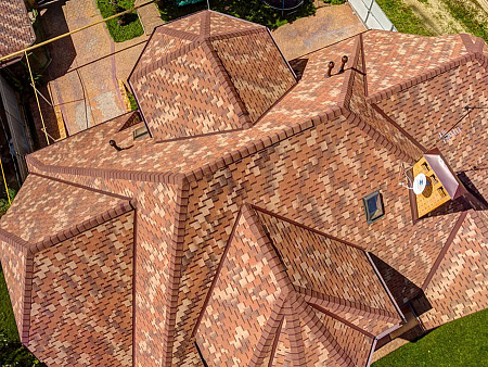 Гибкая черепица Технониколь Shinglas Ультра Фокстрот, сандал, 3 м2/упак