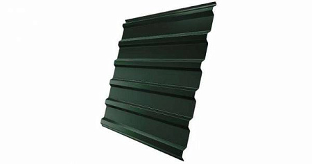 Профнастил С20R Гранд Лайн / Grand Line 0,5 GreenCoat Pural Matt Zn 275, цвет RR 11 темно-зеленый (RAL 6020)