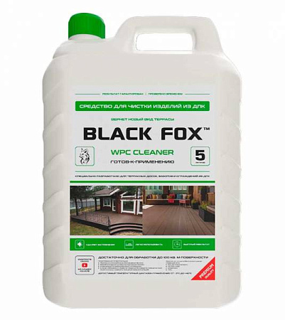 Чистящее средство для террасной доски из ДПК BLACK FOX WPC Cleaner, 5,0 л