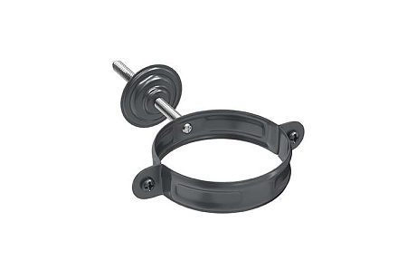 Хомут с комплектом крепления D100 Aquasystem PU, RAL 7024 графит