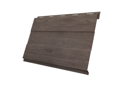 Металлический сайдинг Гранд Лайн / Grand Line профиль Вертикаль проф, Принт Элит 0.45 с пленкой, Беленый дуб TwinColor