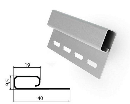 Планка финишная Grand Line Classic Standart, ванильный, 3000 мм