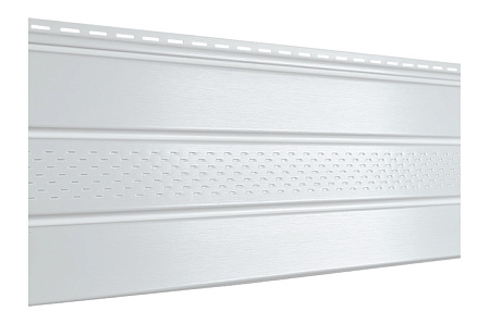 Софит Ю-Пласт PRO, частично перфорированный, белый, 3000 мм