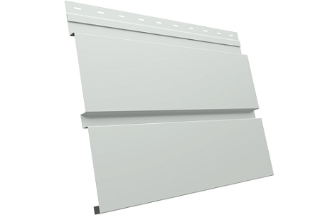 Металлический сайдинг Гранд Лайн / Grand Line профиль Квадро Брус, Сатин 0.5 с пленкой, RAL 9003 (сигнальный белый)