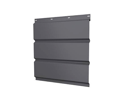 Софит металлический без перфорации Grand Line / Гранд Лайн, PE 0.45, цвет Ral 7004 (сигнально-серый)