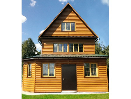 Металлический сайдинг Гранд Лайн / Grand Line профиль Блок-хаус new, PE 0.45, цвет Ral 3003 (рубиново-красный)