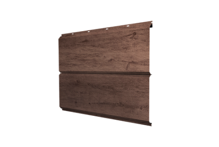 Металлический сайдинг Гранд Лайн / Grand Line профиль ЭкоБрус новый, PurPro 0,5 матовый с пленкой, RAL 7016 антрацитово-серый