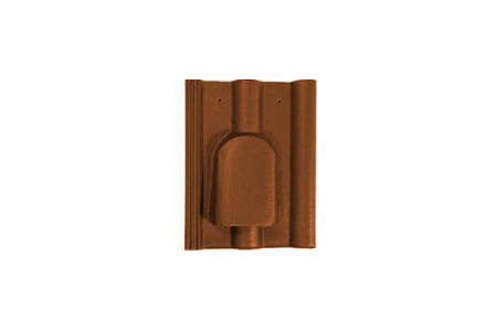 Вентиляционная черепица Braas (Браас), серия Франкфуртская, цвет коричневый, 420х300 мм