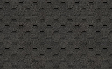 Гибкая черепица Docke Eurasia Шестигранник, Серый, 3,0 м2/уп