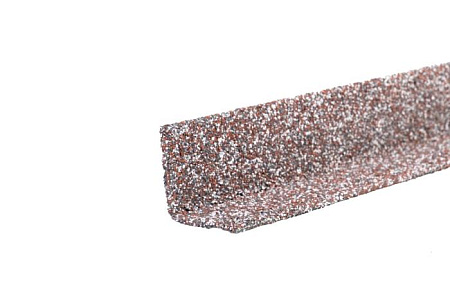 Угол внутренний металлический (50х50х1250 мм) гранулят Технониколь Hauberk, мраморный