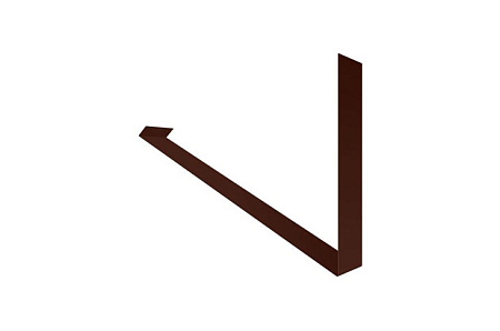 Планка примыкания нижняя к трубе для фальцевой кровли Grand Line, Velur X 0.5
