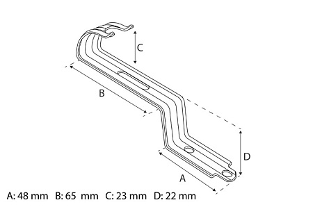Держатель коньковой черепицы Eurovent Uni Grip, RAL 8004 кирпичный