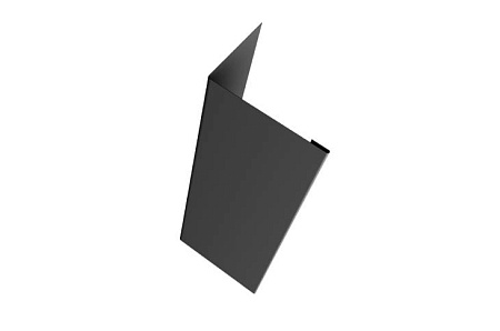 Нащельник 25х35 жалюзи (для калиток и ворот) Grand Line Milan,Tokyo, 0,5 GreenCoat Pural, 1.68 м, RR 23 темно-серый (RAL 7024 мокрый асфальт)