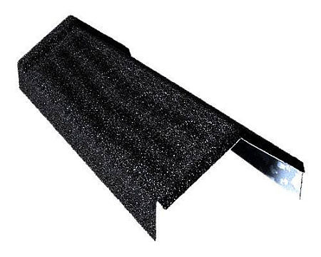 Конек Gerard треугольный, 405х165х90 мм, dark silver (481)