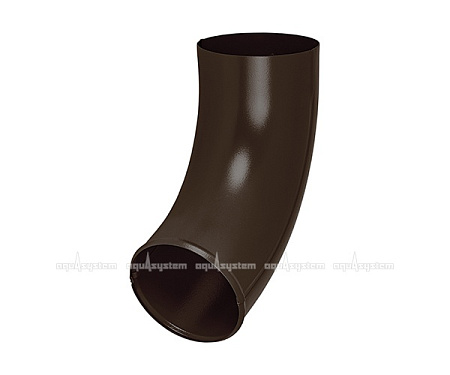 Отвод трубы D100 Aquasystem Pural Matt, RR 32 темно-коричневый