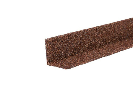 Угол внутренний металлический (50х50х1250 мм) гранулят Технониколь Hauberk, терракотовый