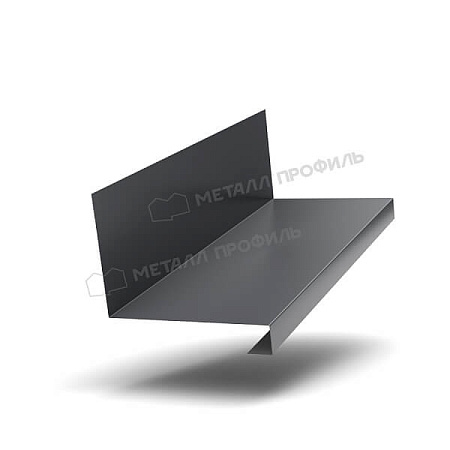 Планка примыкания нижняя к трубе FASTCLICK PureTech Mat 0.5, 150х200х2000 RAL 7024 темно-серый Планка примыкания нижняя к трубе FASTCLICK PureTech Mat 0.5, 150х200х2000 RAL 7024 темно-серый