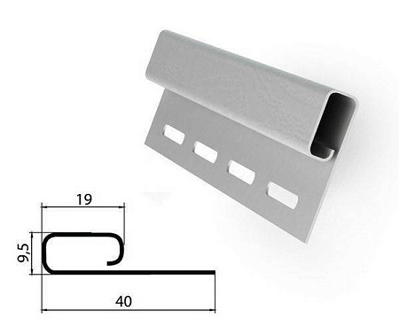 Планка финишная Grand Line Classic Standart, коричневый, 3000 мм