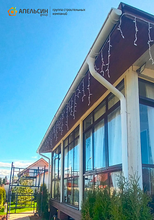 Монтаж водосточной системы Grand Line в д. Иннолово