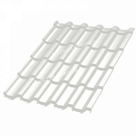 Металлочерепица Металл Профиль Трамонтана, PURMAN 0.5, чистый белый RAL9010