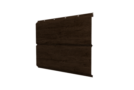 Металлический сайдинг Гранд Лайн / Grand Line профиль ЭкоБрус новый, PurLite 0,5 матовый с пленкой, RAL 9005 черный