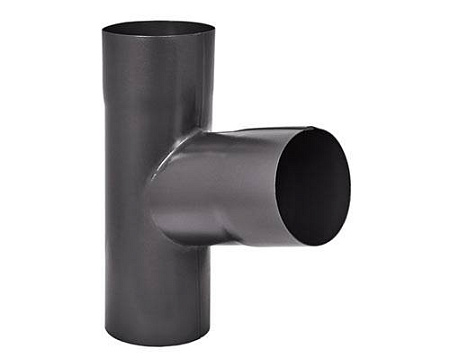 Тройник трубы D100 Aquasystem Pural, RR 23 маренго