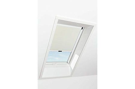 Штора рулонная затемняющая Roto ZRV M, 114x140, бежевая