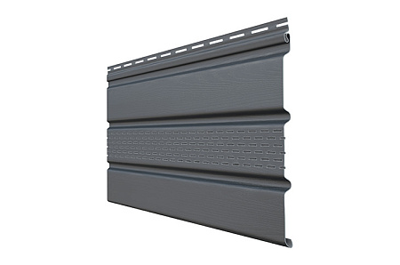 Софит акриловый Grand Line Acryl с центральной перфорацией, 3.00*0.303 м, графит