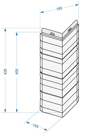 Угол внешний Docke STANDARD Алтай, шоколад