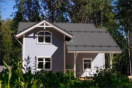 Металлочерепица Гранд Лайн / Grand Line, коллекция Classic, 0,5 Satin Zn 140, цвет RAL 7004 (сигнально-серый)