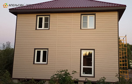 Монтаж фасада панелями Альта Профиль в КП Слобода Монтаж фасада панелями Альта Профиль в КП Слобода