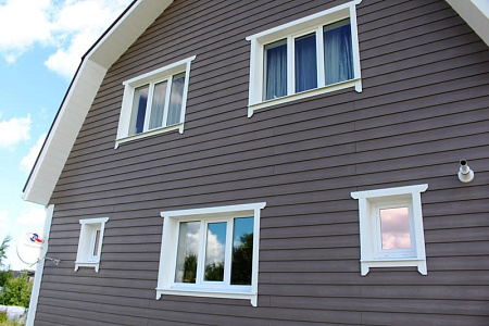 Фиброцементный сайдинг Cedral Lap Wood под дерево, 3600x190 мм, Серый минерал (С05) Фиброцементный сайдинг Cedral Lap Wood под дерево, 3600x190 мм, Серый минерал (С05)