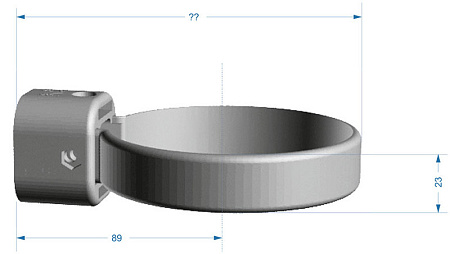 Хомут универсальный Docke LUX цвет шоколад (Ral 8019)