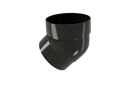 Колено трубы 45º ПВХ Grand Line 87 мм, RAL 9005 черный