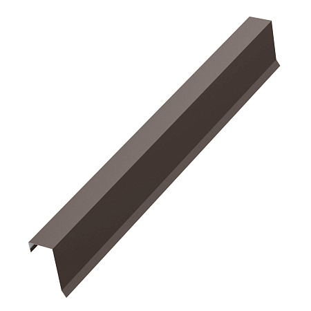 Планка торцевая Aquasystem AQUACLICK, Rooftop Бархат, 28х65х117х10, RR 32 темно-коричневый