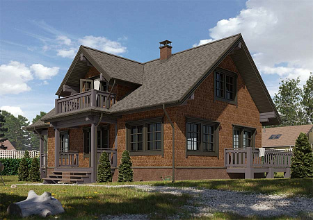 Ламинированная битумная черепица Docke Premium Dragon, Савоярди, 2,38 м2/уп