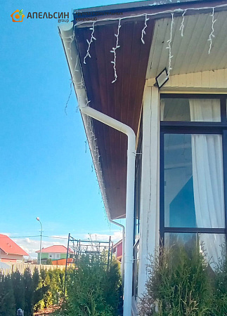 Монтаж водосточной системы Grand Line в д. Иннолово