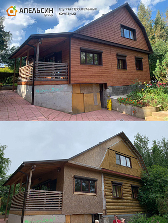 Монтаж металлосайдинга + металлочерепицы Grand Line д. Куйвози