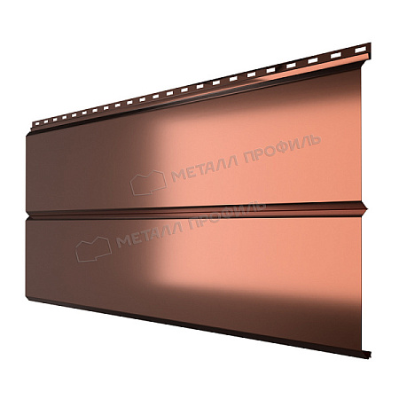 Металлический сайдинг Металл Профиль L брус XL Гладкий, 0.5 PURMAN, argillite