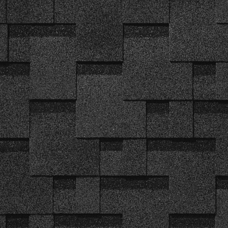 Гибкая черепица Деке / Docke PIE COMFORT, коллекция Афины, цвет Асфальт, упаковка 4,1 м2