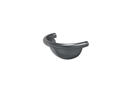 Заглушка универсальная полукруглая D150 Aquasystem PU Matt, RAL 7024 графит