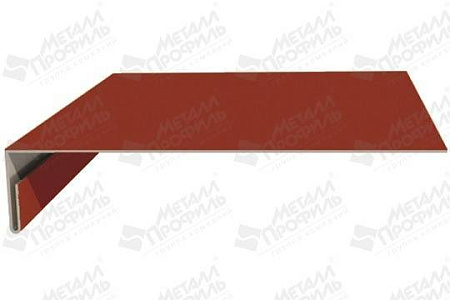 Планка карнизного свеса сложная Металл Профиль, VALORI 0.5, 250х50х3000 мм, цвета по каталогу RAL и RR