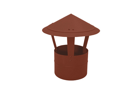 Дымник (колпак) на трубу круглый Grand Line d300, 0.5 Satin Matt, RAL 8004 (терракота)