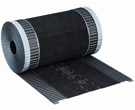 Коньковая лента Eurovent ROLL O, 240 мм x 5 м, RAL 7021 антрацит