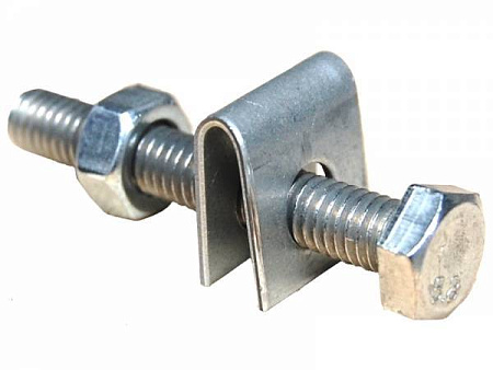 Фиксатор проволоки в наконечнике Гранд Лайн / Grand Line (скоба+болт М6x40), Zn